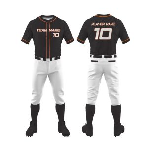 Baseball uniform with numbers