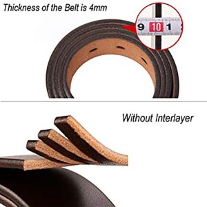 leather belt with buckle