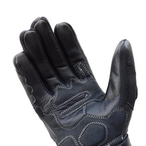 Breathable motorbike gloves