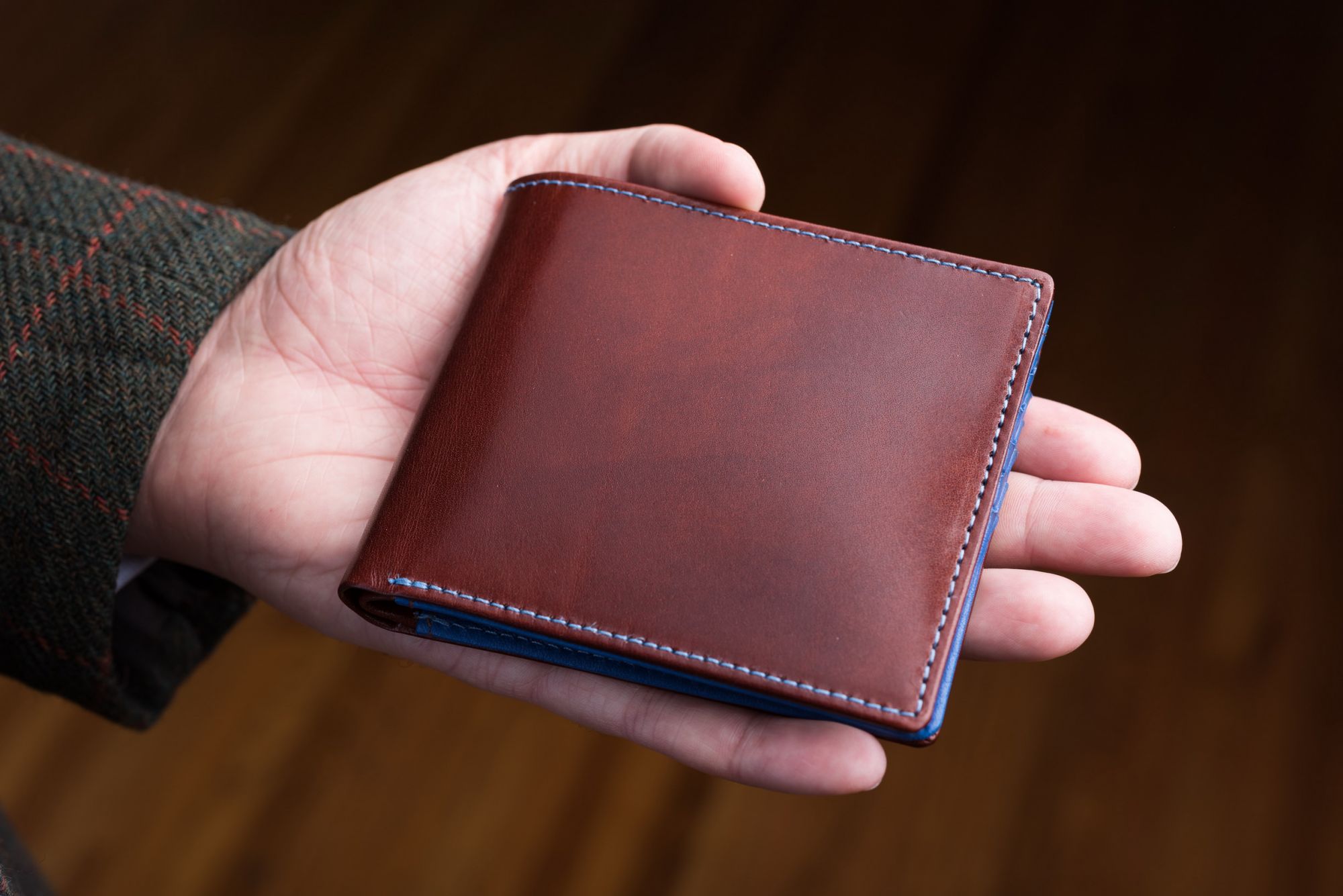 handmade leather wallets
