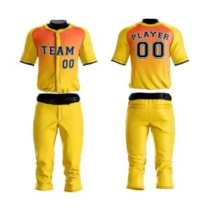 Sublimated baseball uniform
